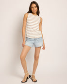 Blue Brown $|& Thread & Supply Euclid Stripe Tank - UGC On Fig