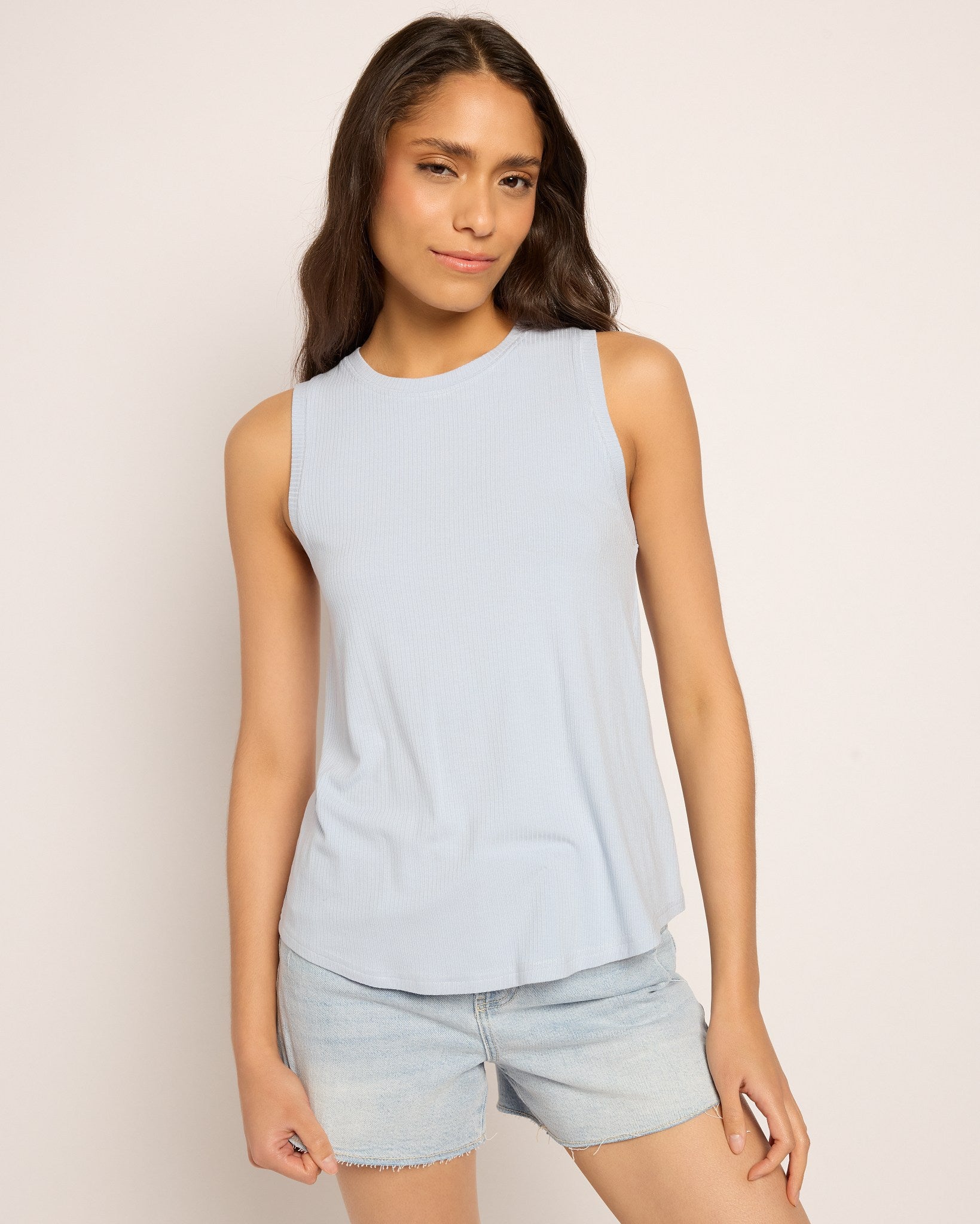 Powder Blue $|& Thread & Supply Euclid Tank - SOF Front