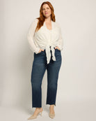 White $|& Bobeau Tie Front Cardigan - UGC On Fig