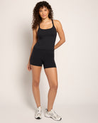Black $|& Interval Cloudlight Nimble Long Crop Tank - UGC On Fig