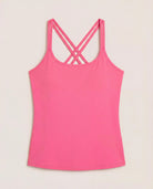 Fuchsia $|& Interval Cloudlight Nimble Long Crop Tank - Hanger Detail