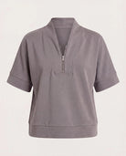 Charcoal $|& Interval Ridley Quarter Zip - Hanger Detail