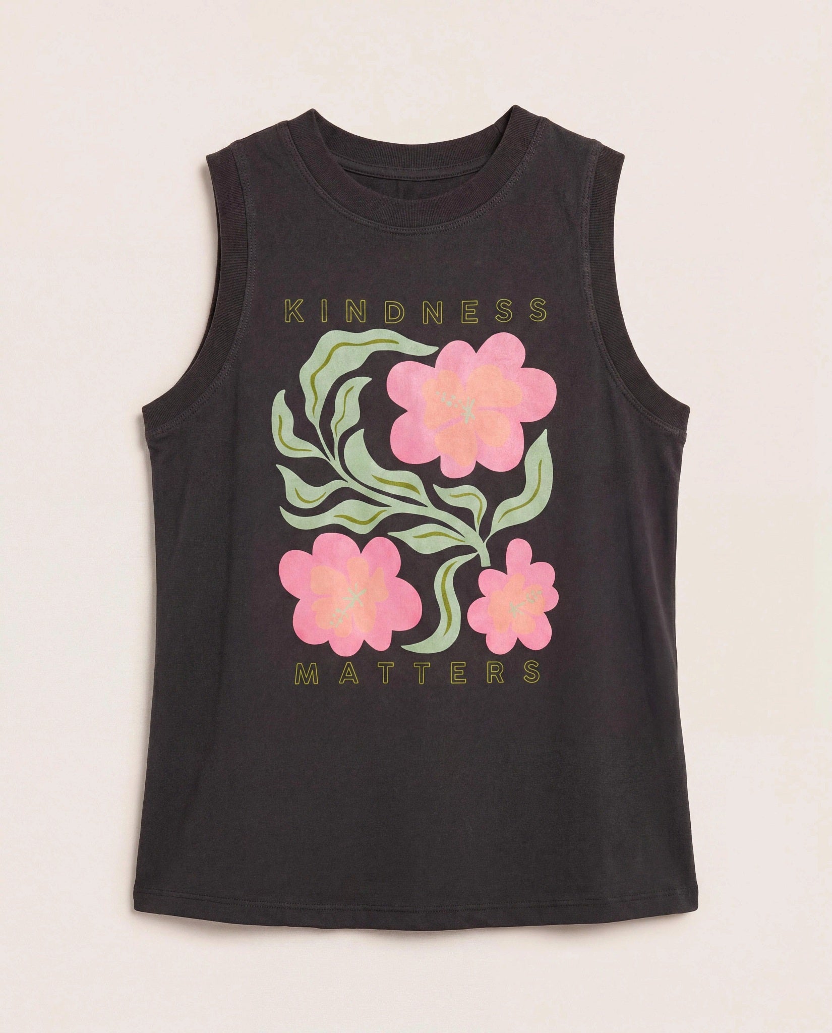 Faded Black $|& Interval Terrain Muscle Tank - Hanger Detail