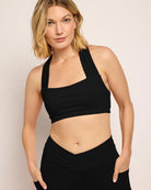 Black $|& Interval Cloudlight Action Bra - SOF Front