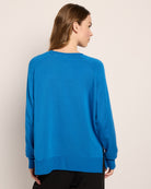 Electric Cobalt $|& Interval Flex Fleece Crew - SOF Back