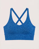 Electric Cobalt Heather $|& Interval Flowheather Sculpt Tenacity Bra - Hanger Detail