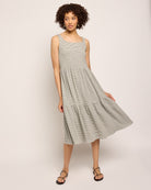 Ivory/Black $|& SEAS Surf Tiered Dress - UGC On Fig