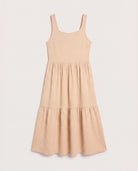 Cream/Taupe $|& SEAS Surf Tiered Dress - Hanger Detail