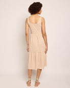 Cream/Taupe $|& SEAS Surf Tiered Dress - SOF Back