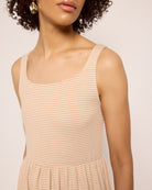 Cream/Taupe $|& SEAS Surf Tiered Dress - SOF Full Front