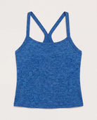 Electric Cobalt Heather $|& Interval Flowheather Sculpt Willpower Crop Tank - Hanger Detail