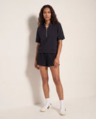 Black $|& Interval Ridley Quarter Zip - UGC On Fig
