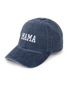 Navy/White $|& David & Young Mama Embroidered Baseball Cap - Hanger Front
