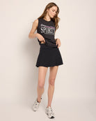 Faded Black $|& Interval Terrain Muscle Tank " Stay Sporty" - UGC On Fig
