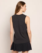 Faded Black $|& Interval Terrain Muscle Tank " Stay Sporty" - SOF Back