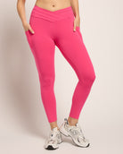 Fuchsia $|& Interval Cloudlight Dynamic Pocket Legging - SOF Front
