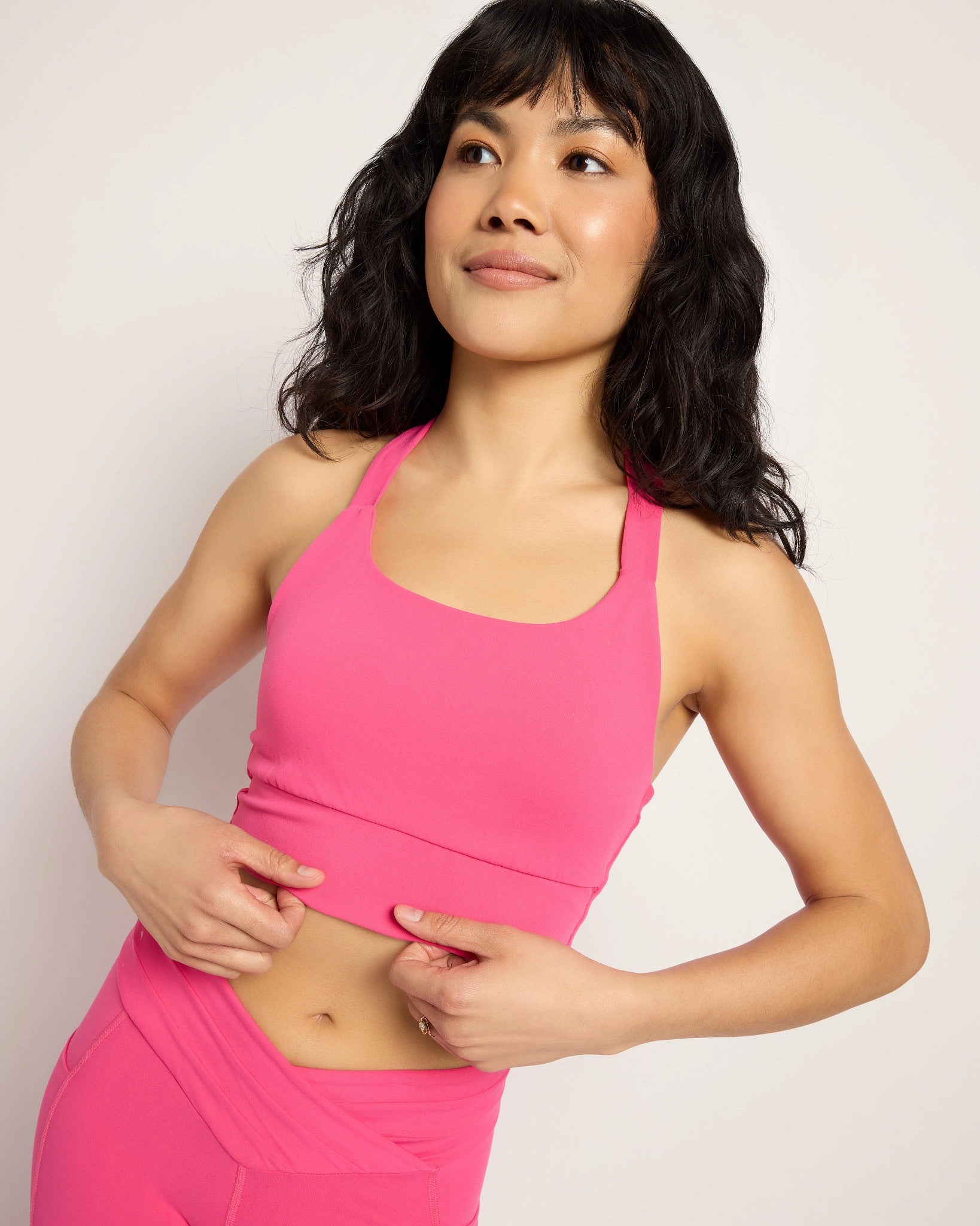 Fuchsia $|& Interval Cloudlight Alert Bra - SOF Full Front