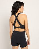 Black $|& Interval Cloudlight Alert Bra - SOF Back