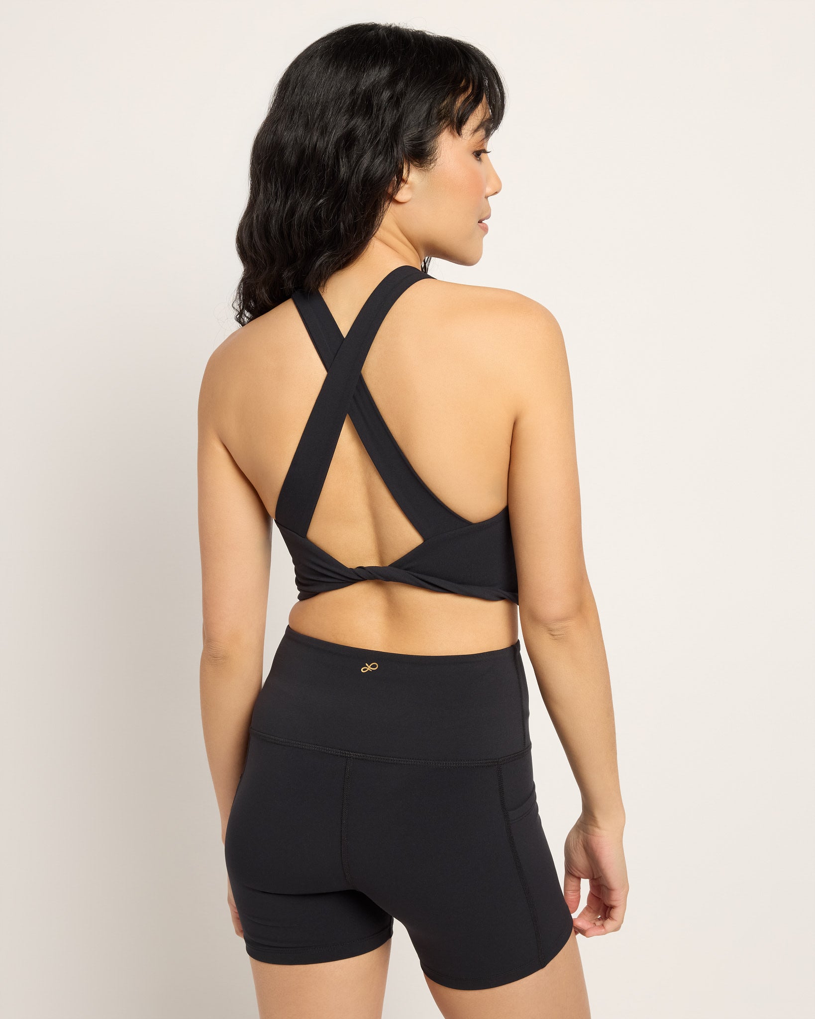 Black $|& Interval Cloudlight Alert Bra - SOF Back