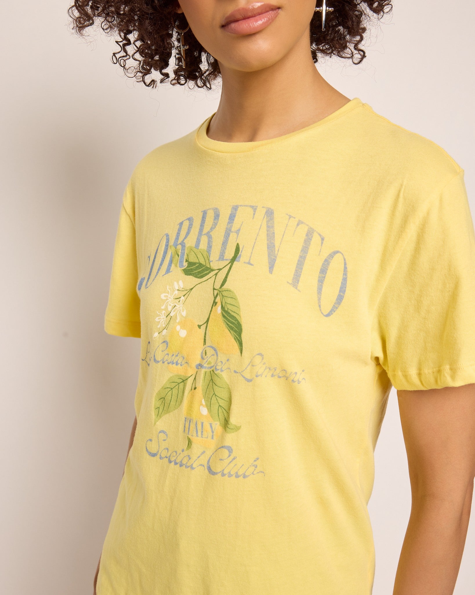 Sunshine $|& SEAS Floret Relaxed Tee "SORRENTO" - SOF Full Front