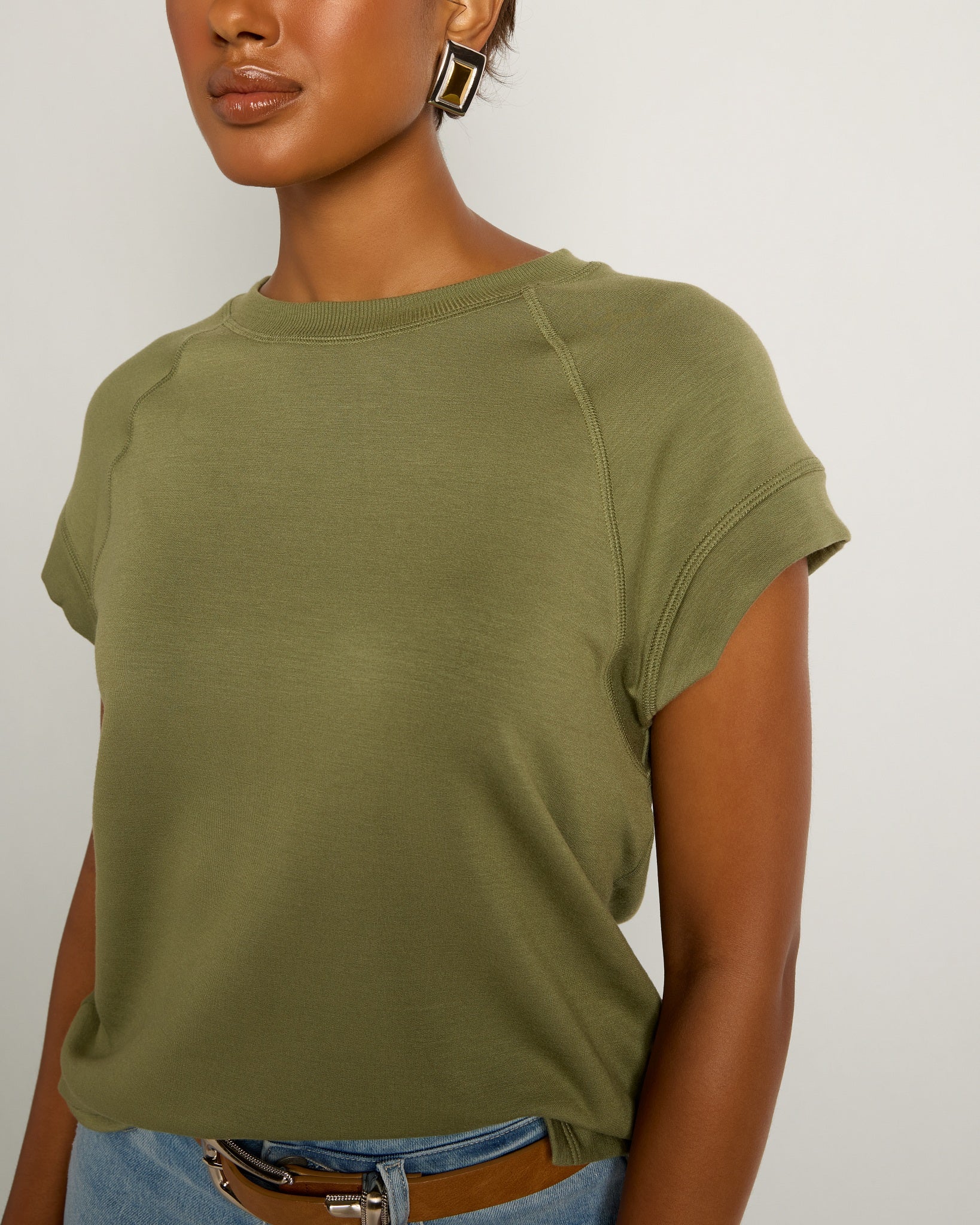 Moss $|& SEAS Fern Tee - SOF Full Front