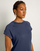 Navy $|& SEAS Fern Tee - VOF Front