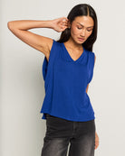 Royal $|& SEAS Libre V-Neck Tank - SOF Front