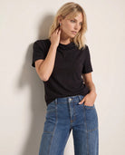Black $|& SEAS Lowen Top - SOF Front