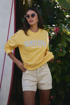Golden $|& SEAS Blossom Sweatshirt "SUNKISSED" - SOF Side