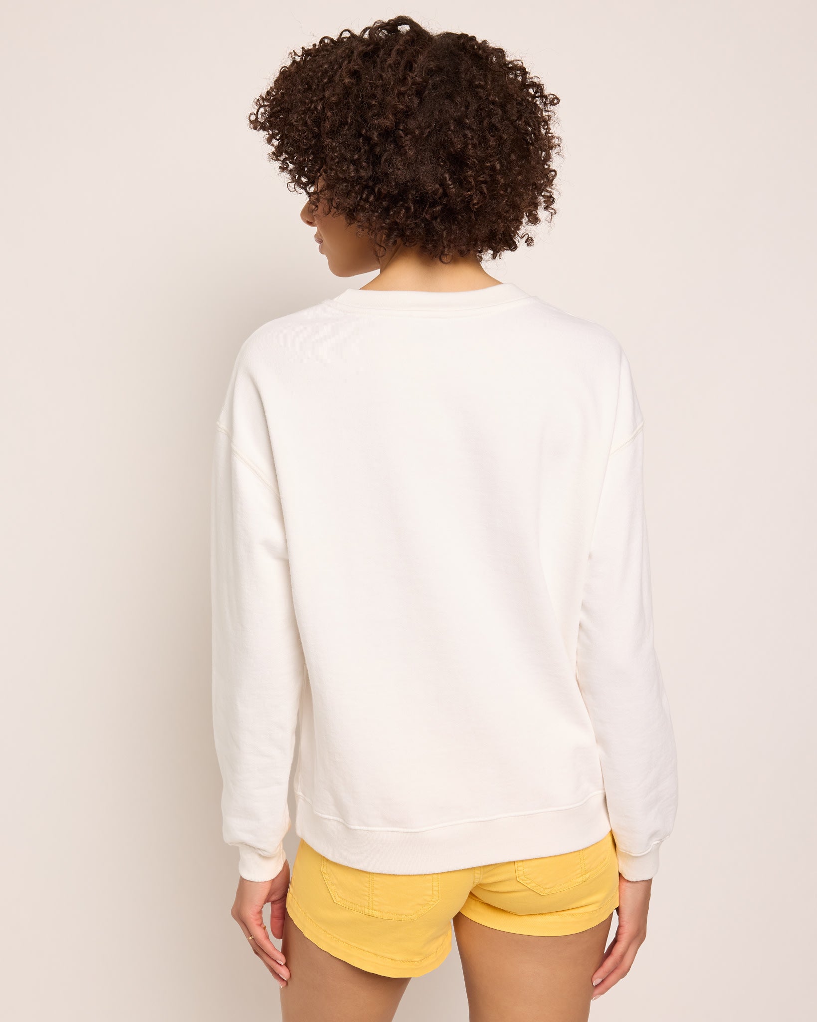 White $|& SEAS Blossom Sweatshirt  "MARGARITAS" - SOF Back