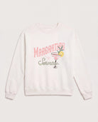 White $|& SEAS Blossom Sweatshirt  "MARGARITAS" - Hanger Detail