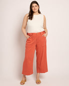 Red Clay $|& Liverpool Stride Utility Wide Leg Crop - UGC On Fig