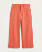 Red Clay $|& Liverpool Stride Utility Wide Leg Crop - Hanger Detail