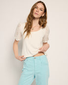 Pool Blue $|& SEAS Muse Wide Leg Pant - VOF Front