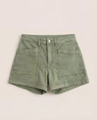 Kalamata $|& SEAS Abby Twill Short - Hanger Detail