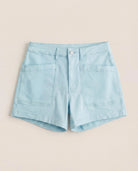 Pool Blue $|& SEAS Abby Twill Short - Hanger Detail