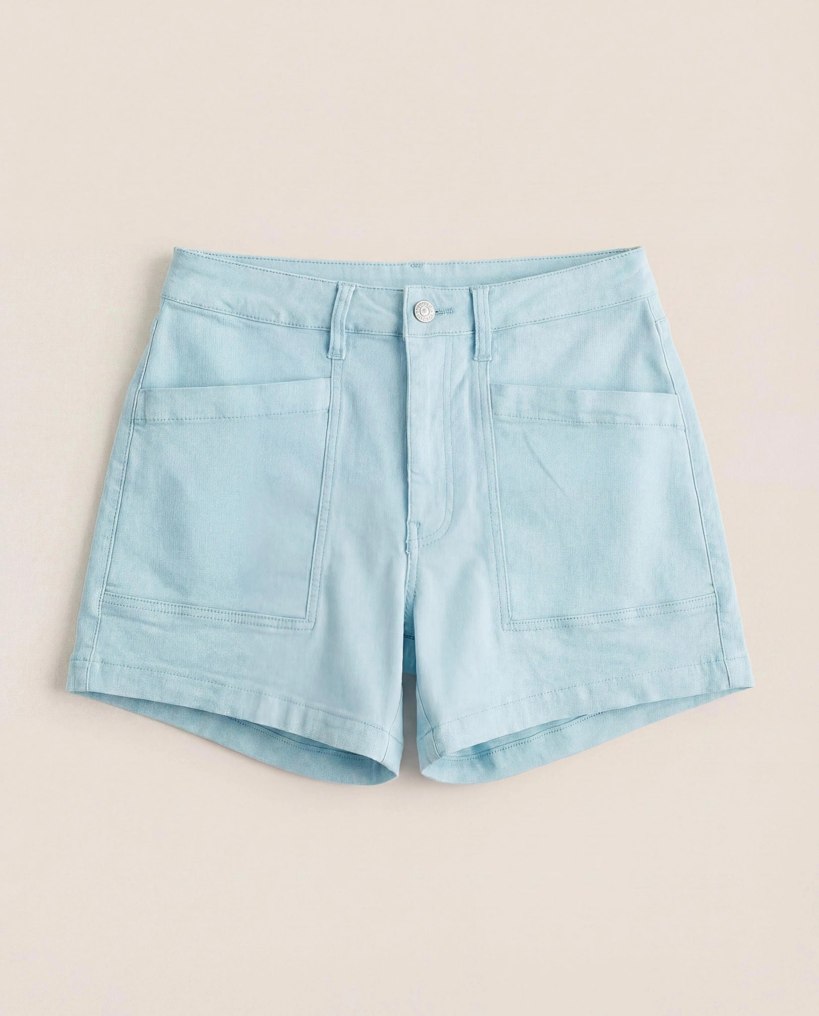 Pool Blue $|& SEAS Abby Twill Short - Hanger Detail