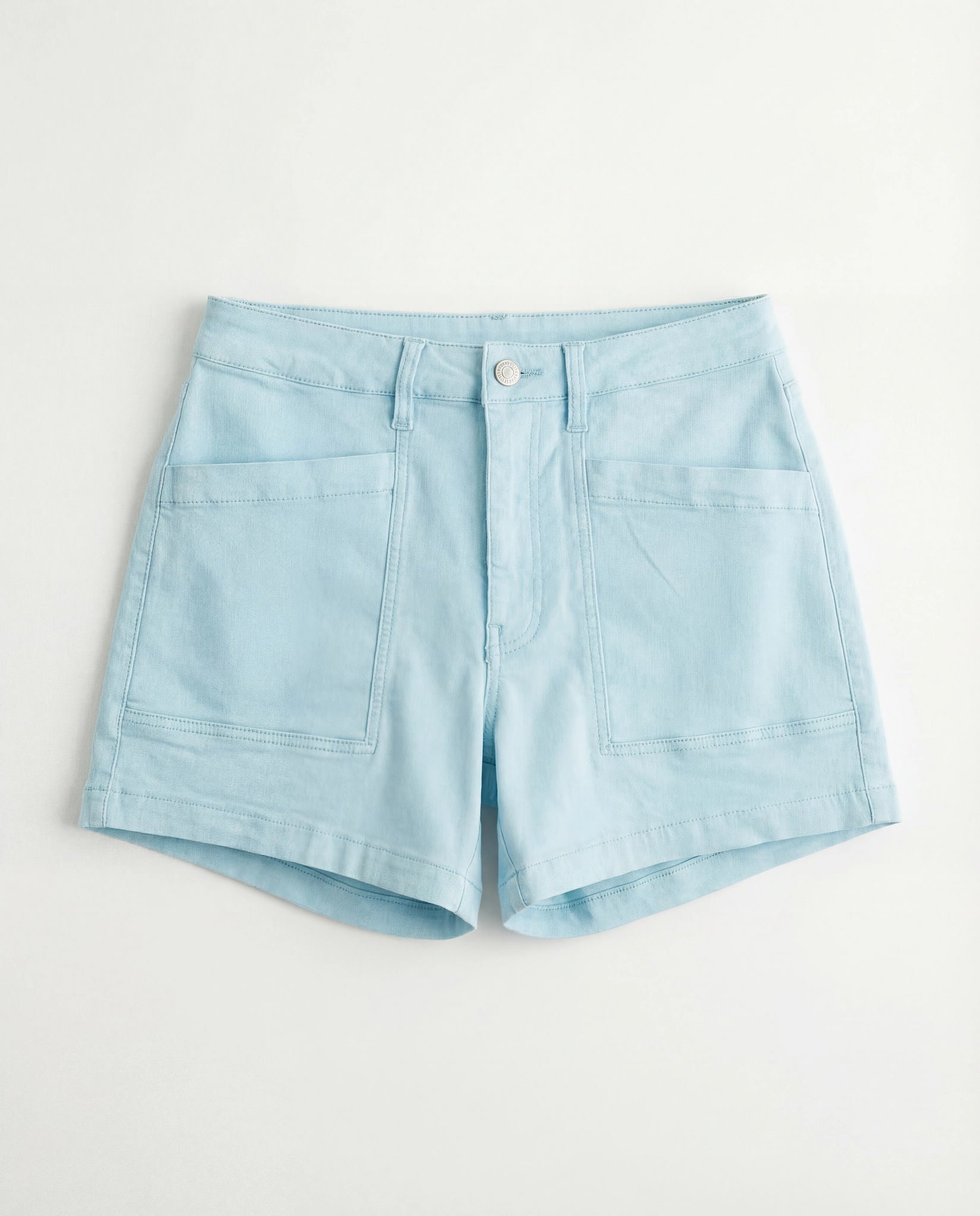 Pool Blue $|& SEAS Abby Twill Short - Hanger Detail