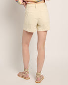 Vintage White $|& SEAS Abby Twill Short - SOF Side