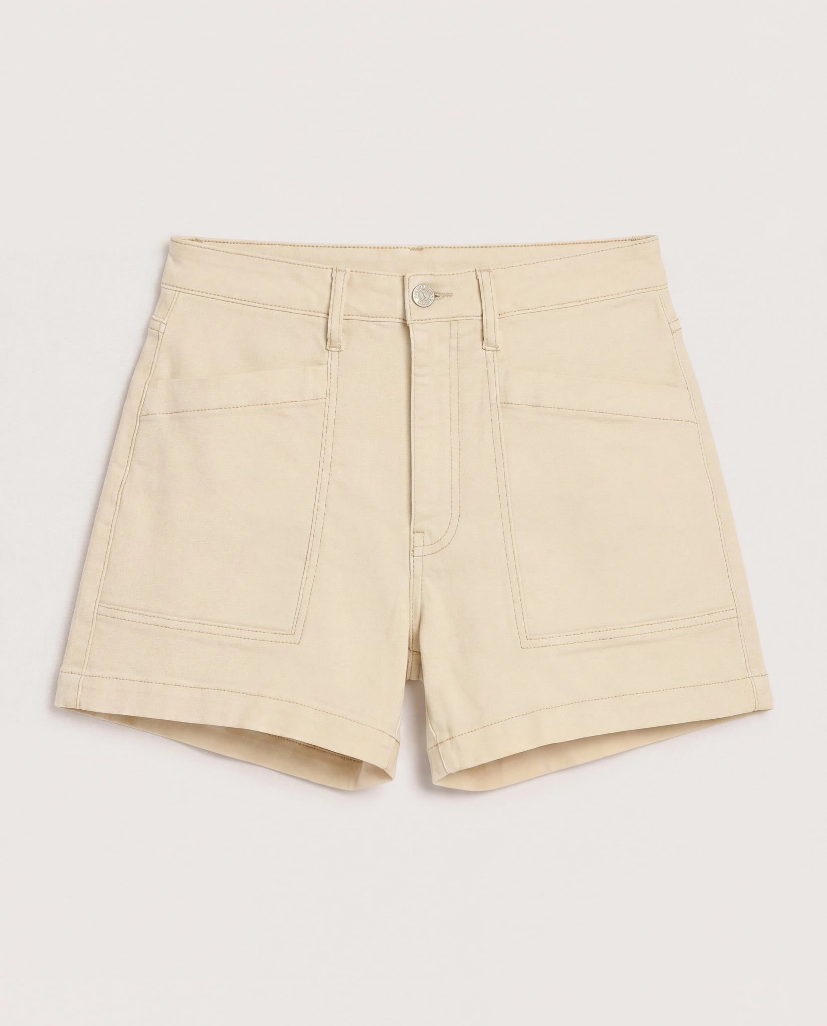 Vintage White $|& SEAS Abby Twill Short - Hanger Back