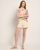 Vintage White $|& SEAS Abby Twill Short - SOF Full Front