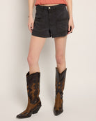 Vintage Black $|& SEAS Oasis Patch Pocket Short - SOF Front