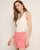 Peachy $|& SEAS Oasis Patch Pocket Short - VOF Front