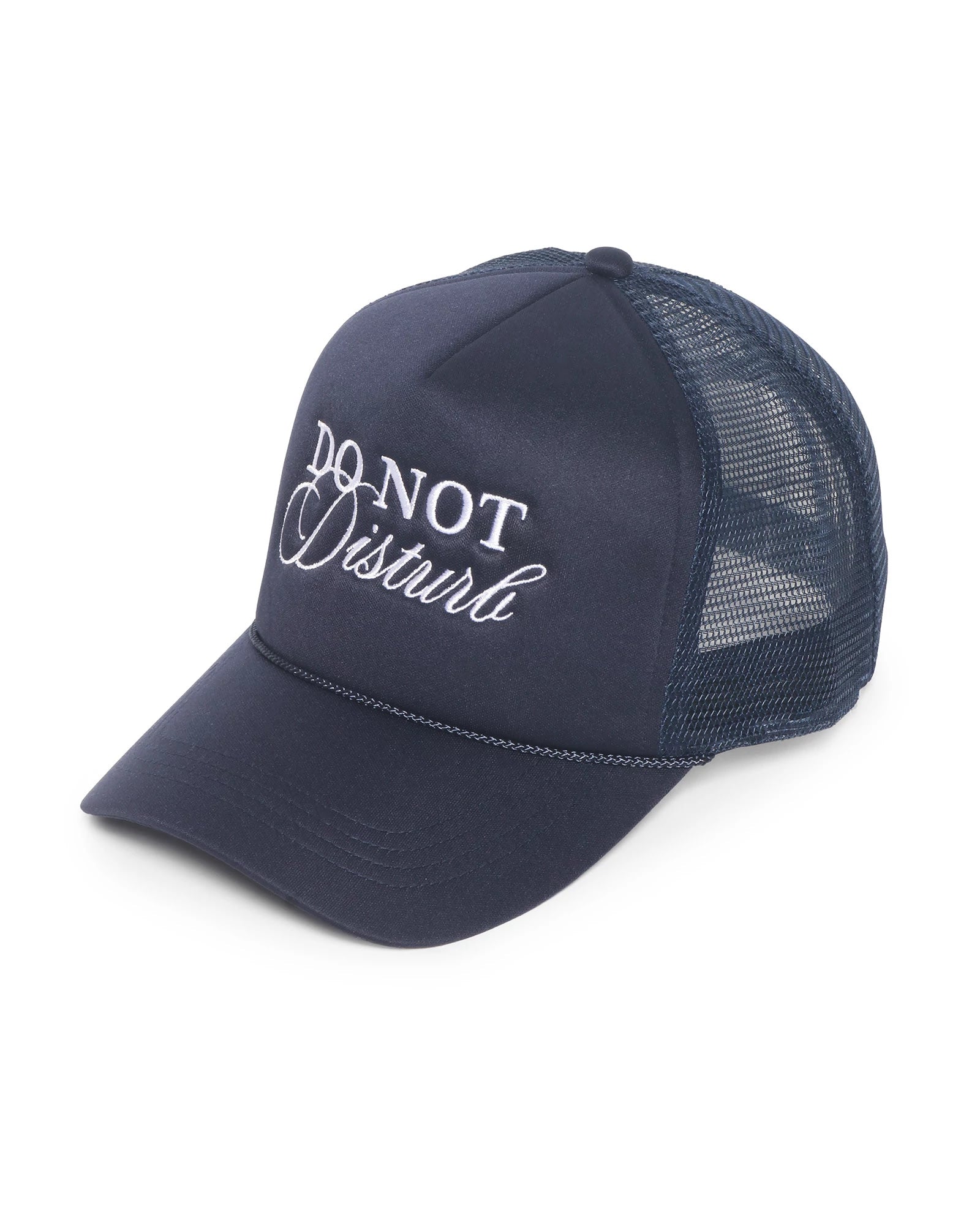 Navy $|& David & Young Do Not Disturb Mesh Back Cap - Hanger Front