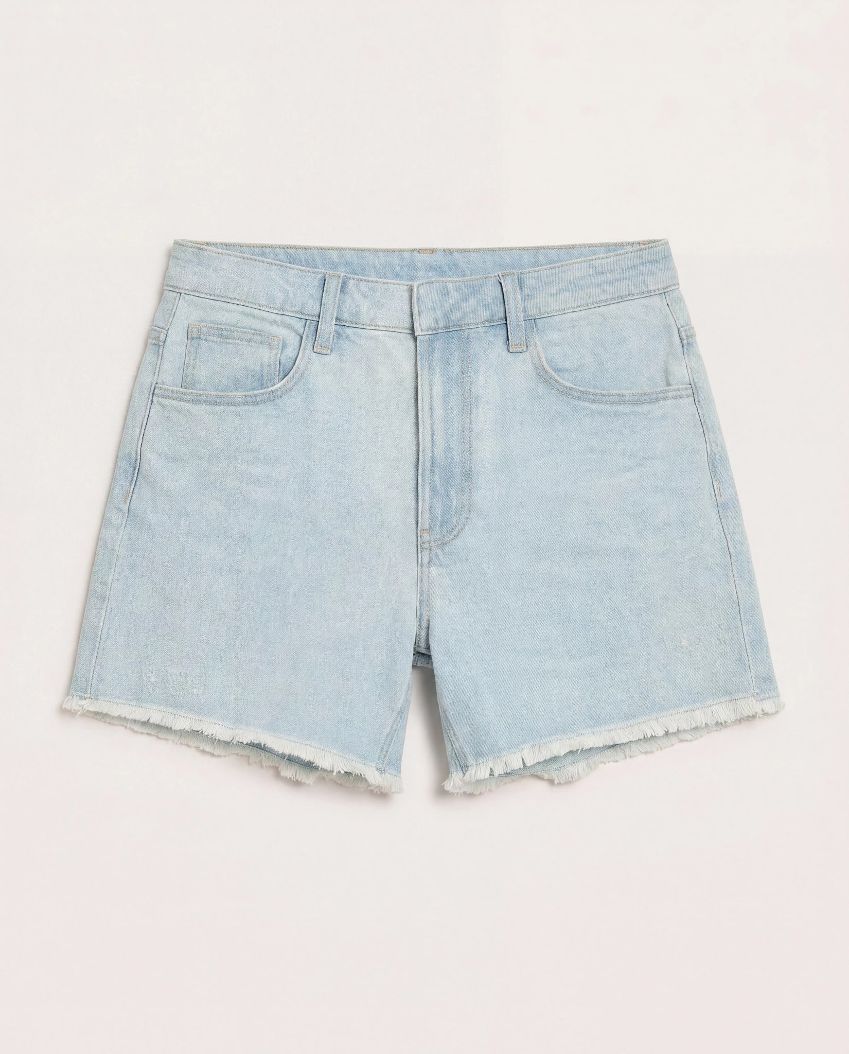 Clear Sky $|& SEAS Maple Distressed Short - Hanger Detail