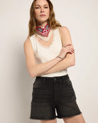 Black $|& SEAS Boyfriend Short - VOF Front