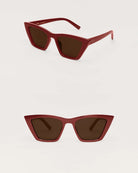 Merlot/Brown $|& Z Supply Villa Polarized Sunglasses - VOF Detail