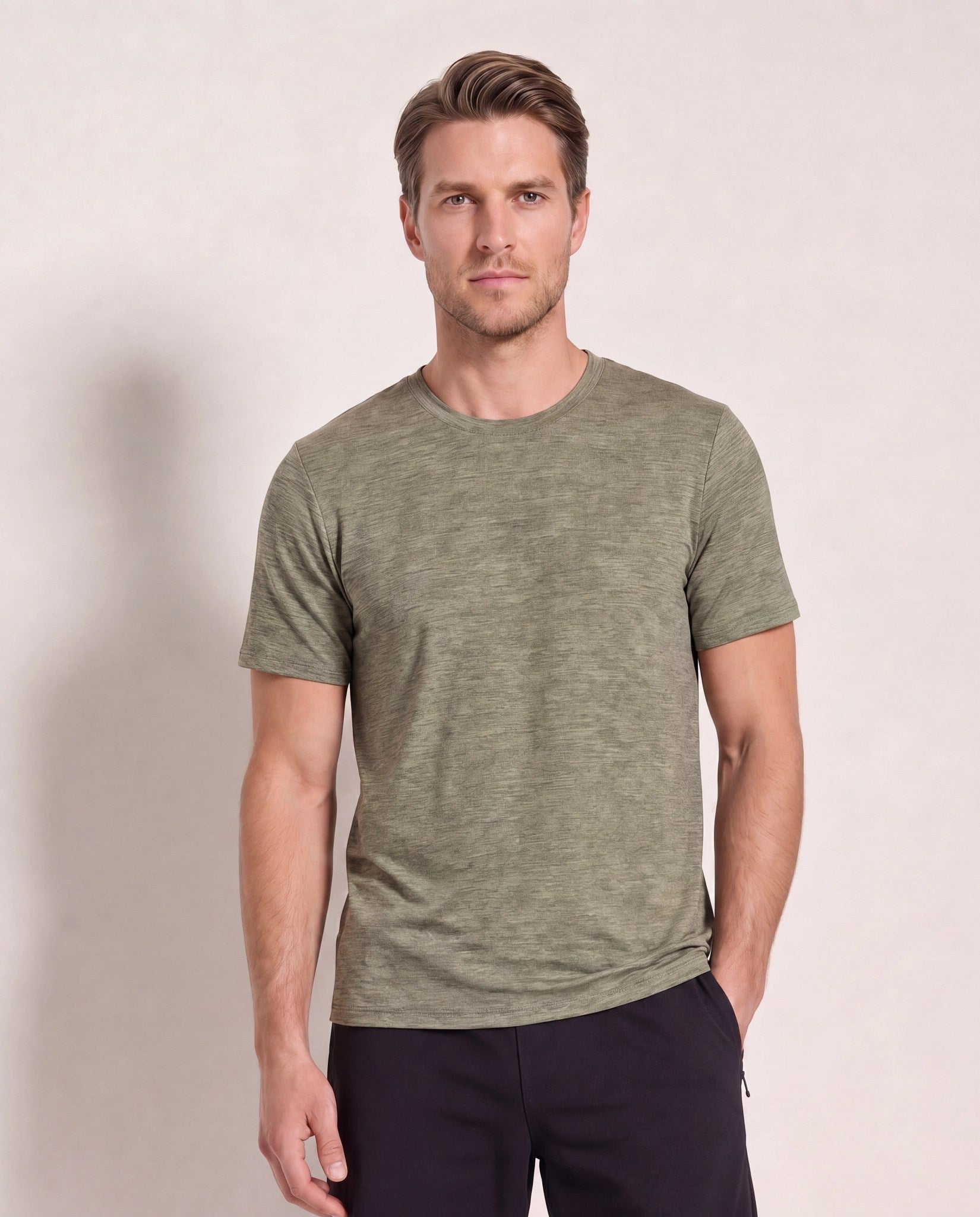 Combat Olive $|& SDOS Active Tee - SOF Front