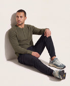 Combat Olive $|& SDOS Waffle Thermal Henley - VOF Front