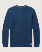 Obsidian Teal $|& SDOS Waffle Thermal Henley - Hanger Detail